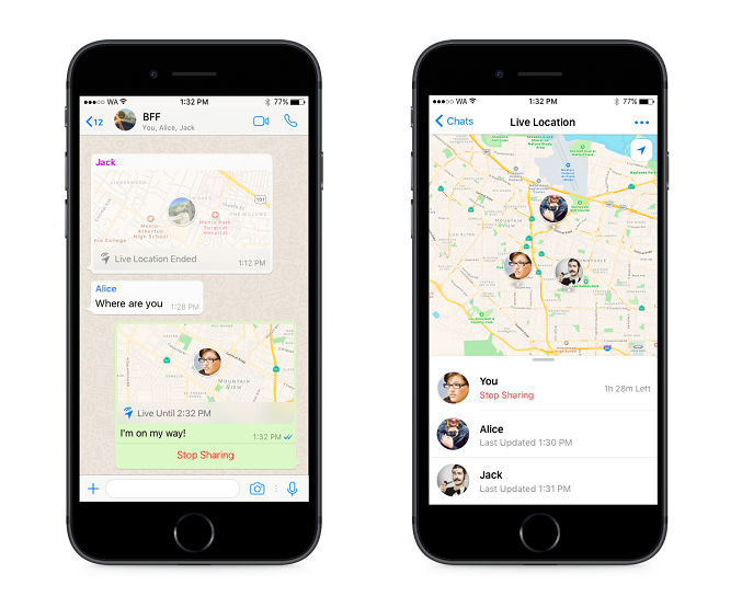 WhatsApp Just stop if someone is being extra creepy about tracking your location.
